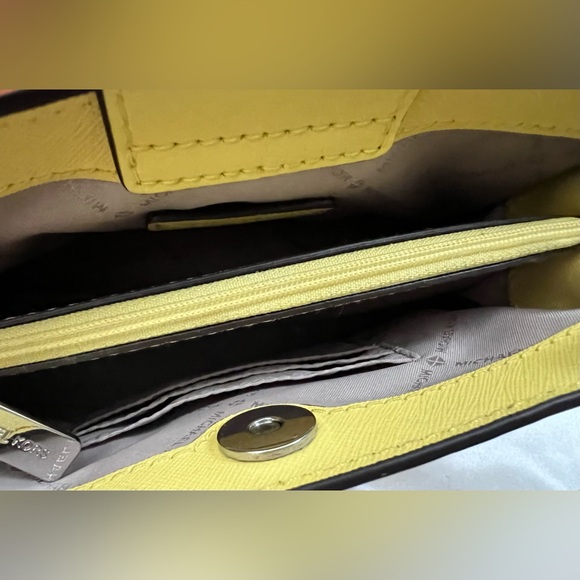 Michael Kors Yellow Crossbody with silver hardware - Picture 11 of 14